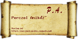 Perczel Anikó névjegykártya