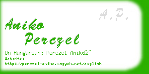 aniko perczel business card